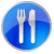 Icon featuring plate, knife and fork