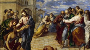 Healing of the Blind Man, El Greco 1567