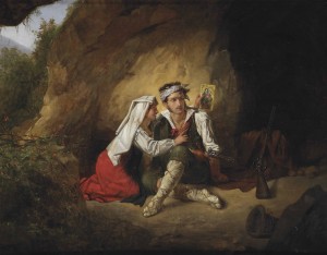 "Some consolation", Pierre van Hanselaere (Ghent, 1786–1862), 1825