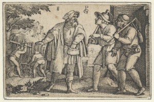 The Parable of the Father and His Two Sons in the Vineyard, Georg Pencz (1500–1550), 1534; Metropolitan Museum of Art, New York