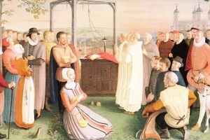 The Forty Martyr-Saints of England and Wales (detail), Daphne Pollen (1904–1986), commissioned by the General Postulation of the Society of Jesus