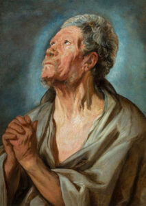 Study of an old man with clasped hands [Abraham de Graef], Jacob Jordaens (1593–1678), c.1621; National Gallery, Prague