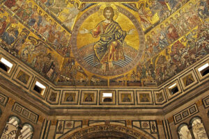Mosaics in St John's Baptistery, Florence, 13–14th centuries. Photo by Jebulon via Wikimedia Commons