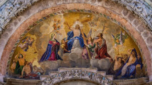 Jesus Christ enthroned in Paradise, St Mark's Basilica, Venice. Photographer unknown