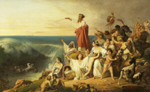 The Children of Israel crossing the Red Sea, Frédéric Schopin (1804–1880), c.1855; Bristol Museum & Art Gallery