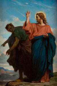 The Temptation of Christ by the Devil, Félix-Joseph Barrias (1822–1907), 1860; Philbrook Museum of Art