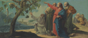 Christ and the Barren Fig-tree, Giandomenico Tiepolo (1727–1804); private collection via Christie’s