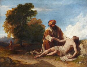The Good Samaritan, John Adam Houston (1812–1884), c. 1845; Royal Scottish Academy of Art and Architecture