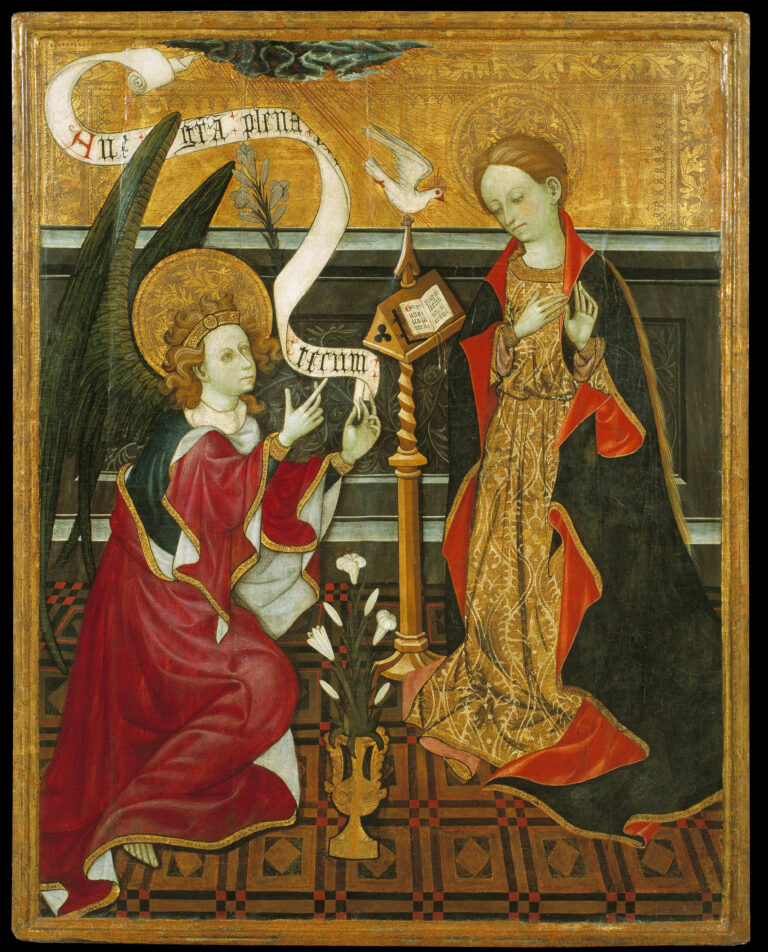 Annunciation; unknown artist c.1420; Museu Nacional d'Art de Catalunya, Barcelona
