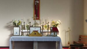 The altar at Christ the King Church